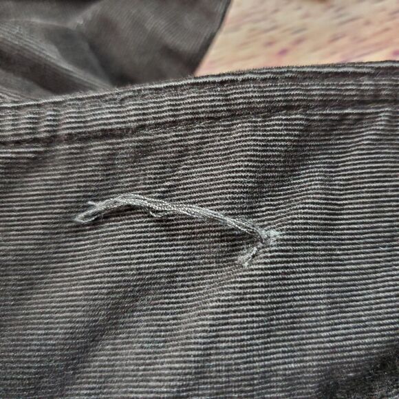 The Limited Corduroy Drew Fit Pants SZ 6 Chocolate Brown Wide Waistband Fall Y2K - Picture 8 of 8